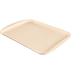 ПОДНОС (БЕЖЕВЫЙ-ПП) 450х350 ММ