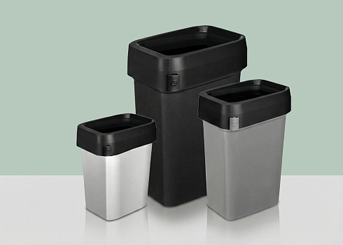 Бесконтактная утилизация отходов: новые модели контейнеров для мусора без крышек в линейках SMART BIN PRO и METAL BIN PRO