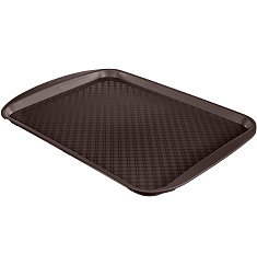 ПОДНОС (КОРИЧНЕВЫЙ-ПП) 450х350 ММ