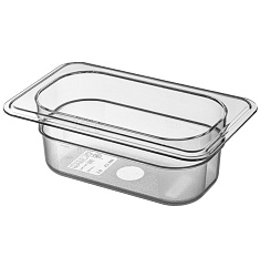 КОНТЕЙНЕР из поликарбоната «ГАСТРОЕМКОСТЬ 1/9 Н-65» (прозрачный)