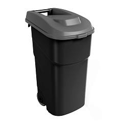 БАК ДЛЯ МУСОРА НА КОЛЕСАХ 90Л (Черный)
