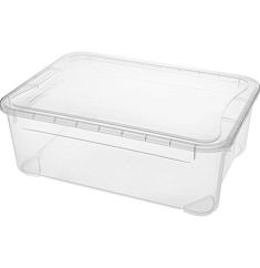 ЯЩИК УНИВЕРСАЛЬНЫЙ «КРИСТАЛЛ» М 555х390х190 ММ, 31Л (бесцветный)