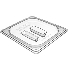 КРЫШКА С РУЧКОЙ ДЛЯ КОНТЕЙНЕРА из поликарбоната «ГАСТРОЕМКОСТЬ 1/6» (прозрачный)