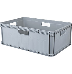 ЯЩИК УНИВЕРСАЛЬНЫЙ «ЕВРОБОКС», 600Х400Х220 ММ, 45Л (серый)