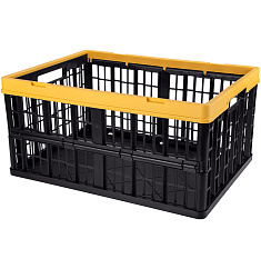 ЯЩИК СКЛАДНОЙ С ПЕРФОРИРОВАННЫМИ СТЕНКАМИ 480х350х230 ММ (желтый)